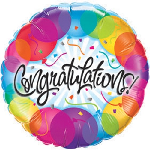 Helium congratulations balloon