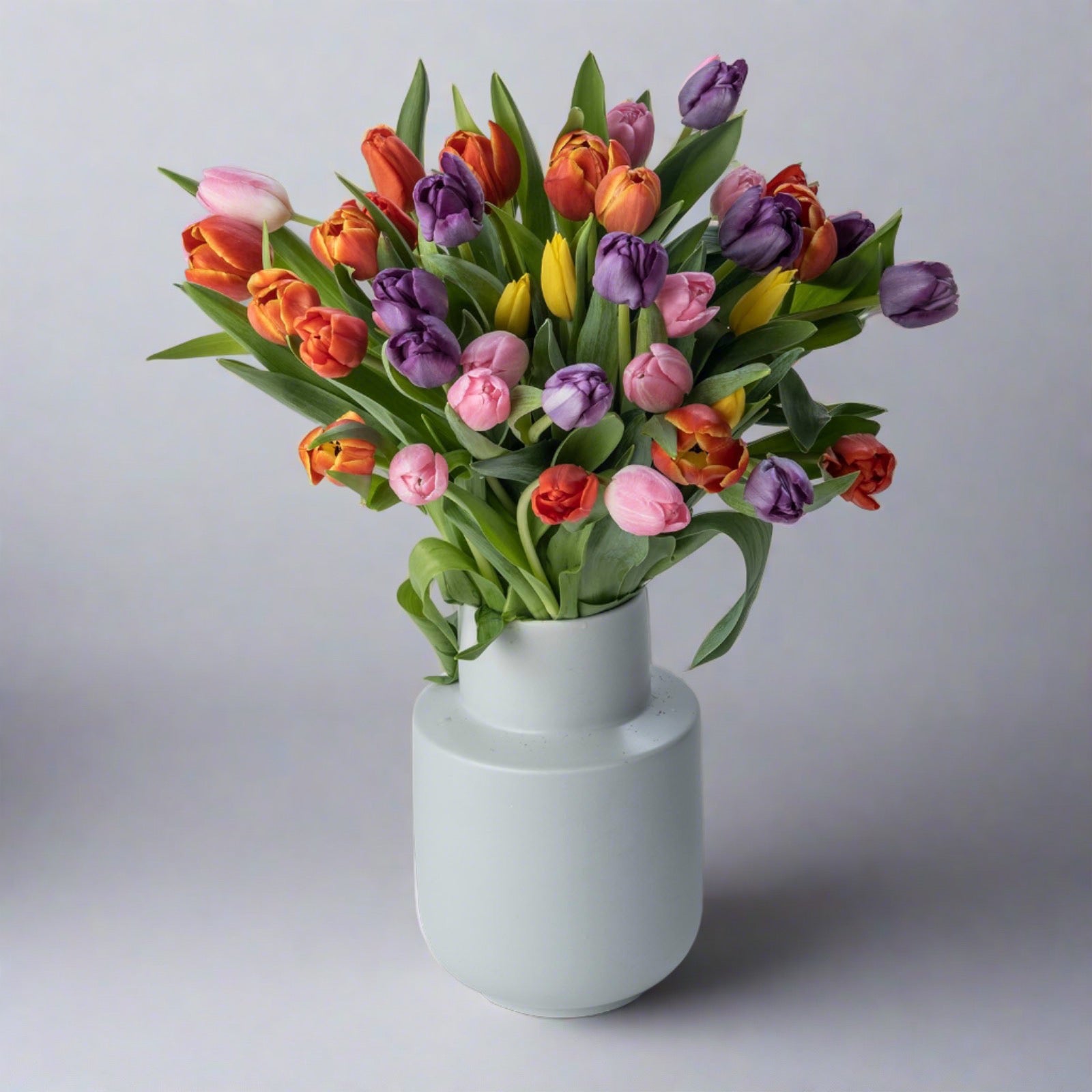 mixed tulips flower bouquet