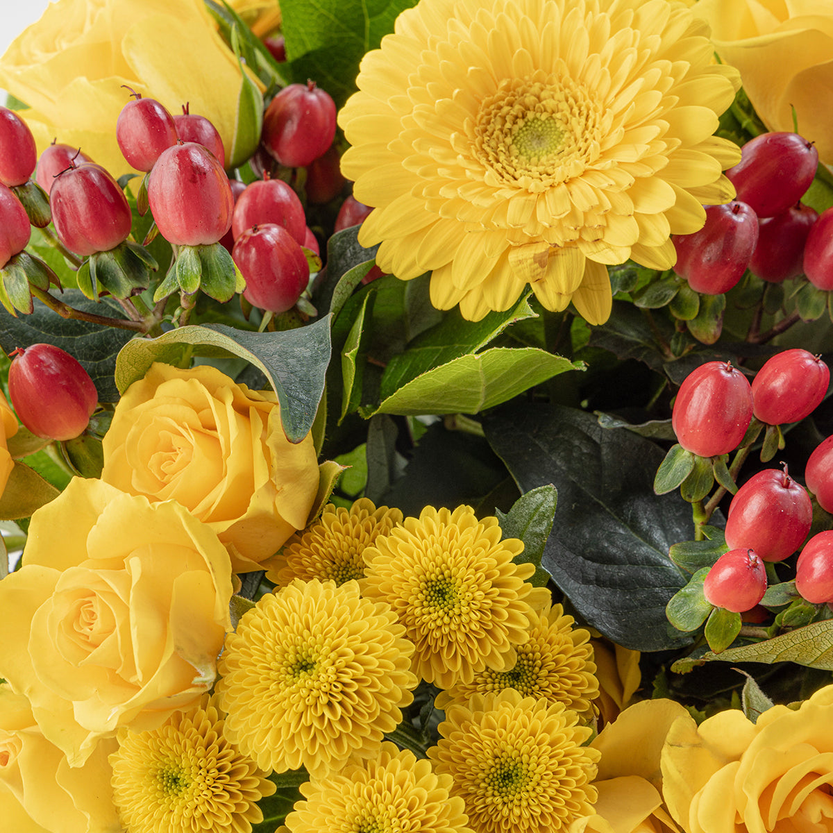 Close up view of Lemon flower bouquet