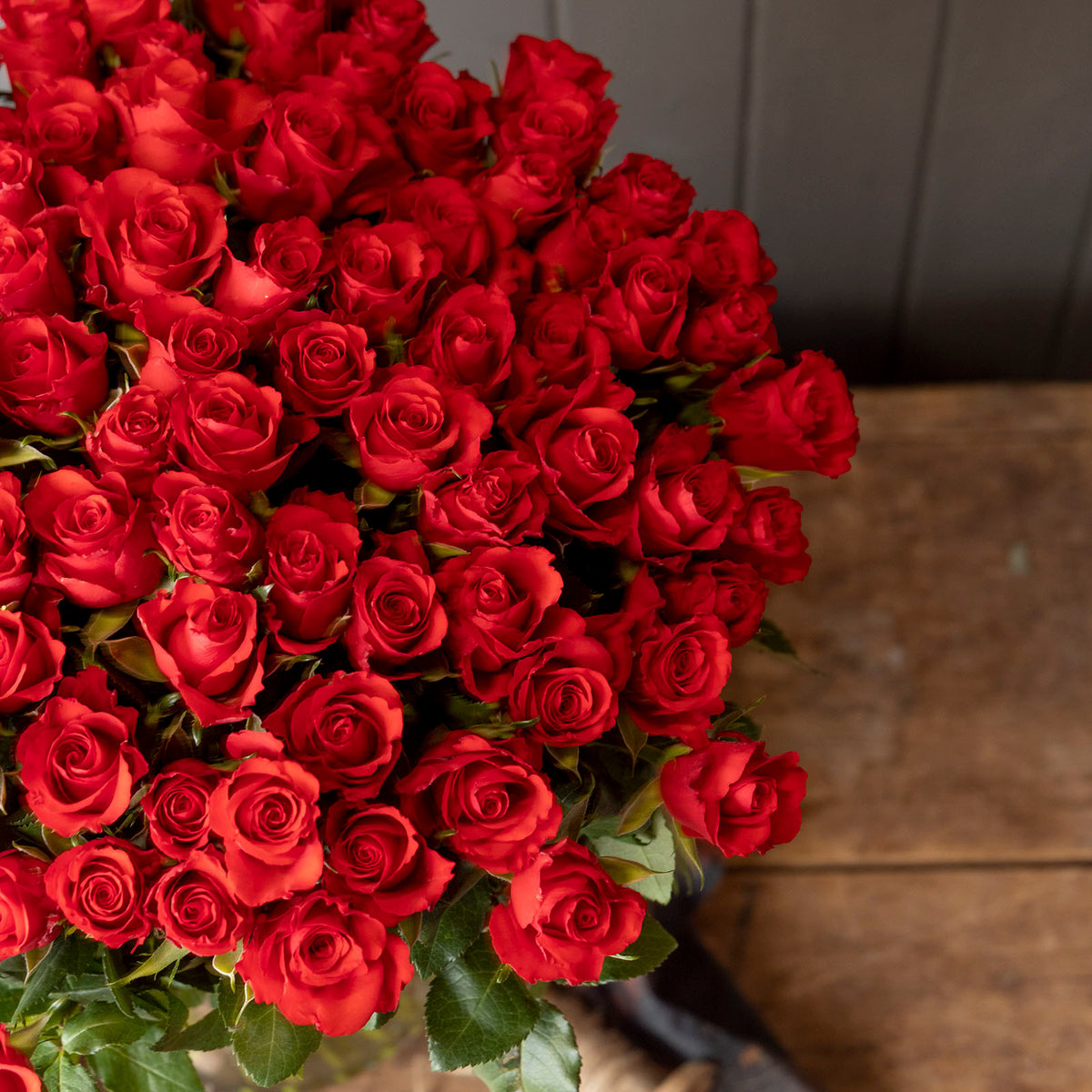 5000 Roses 100 Red Roses Flower Bouquet – MadFlowers