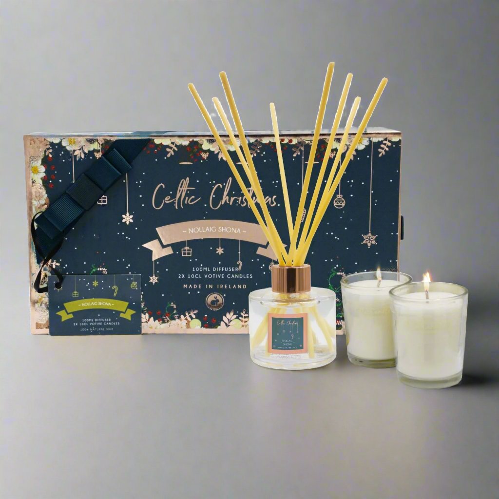 Candle and diffuser christmas gift set made in ireland