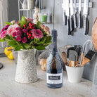 Lifestyle picture of Lavender flower bouquet with Periage prosecco