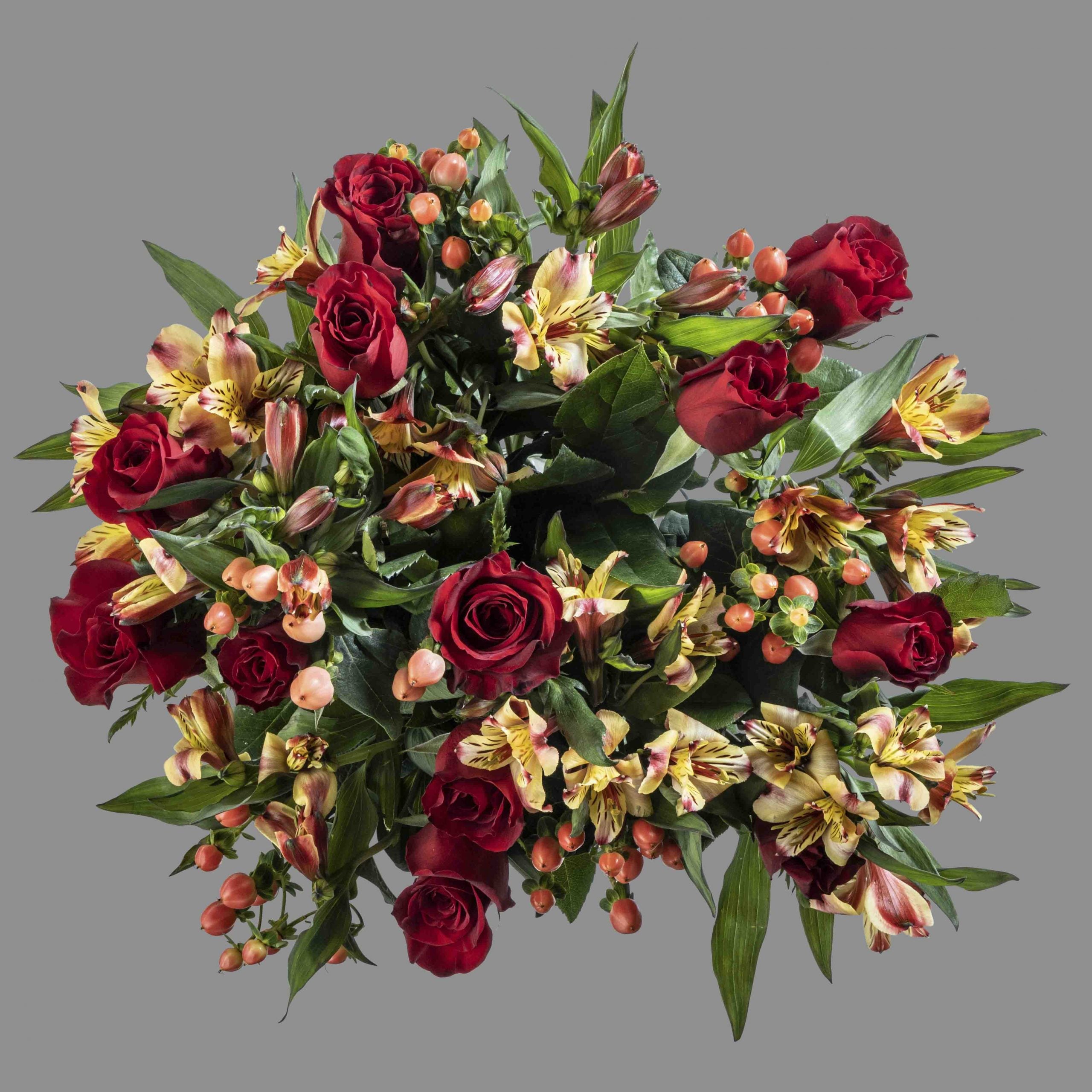 Top down view of Dreamcatcher flower bouquet