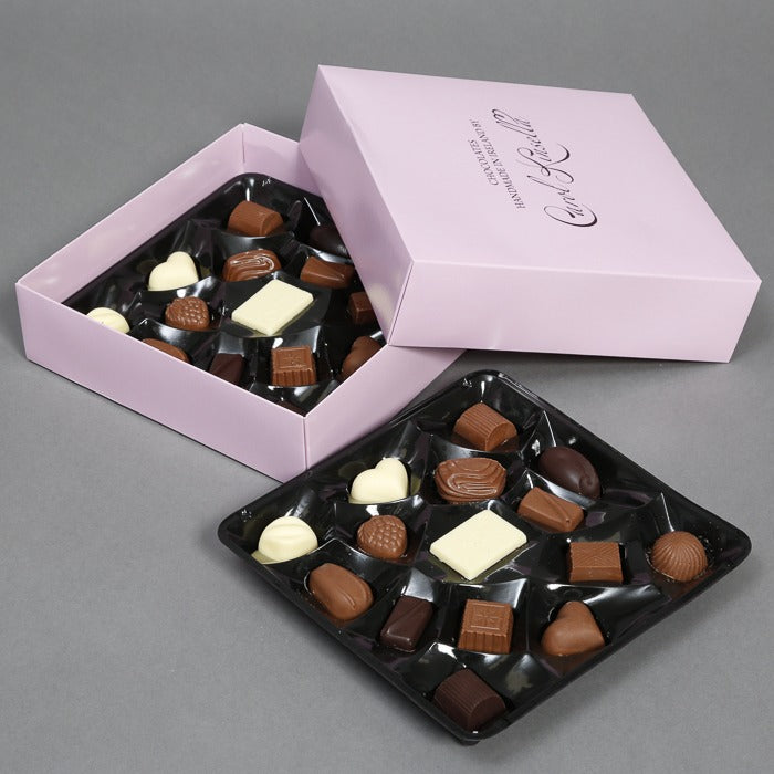 double layer chocolate box open