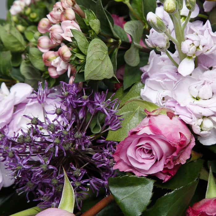 Cose up view of Sympathy funeral spray