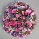 Pink funeral wreath