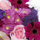 Close up view of Temple Street flower bouquet