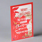 Merry Christmas card made in Ireland
