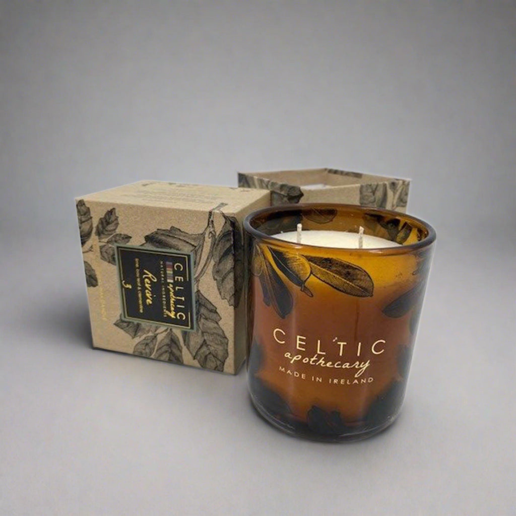 apothecary gift candle, wax, made in Ireland