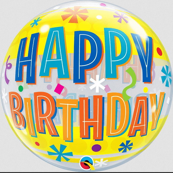 happy birthday helium balloon